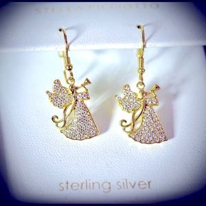 Stella Picciotto Angel Earrings Sterling Silver